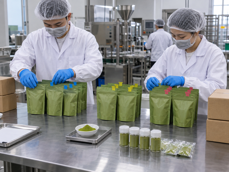Commercial trial packs and retained samples reviewed together