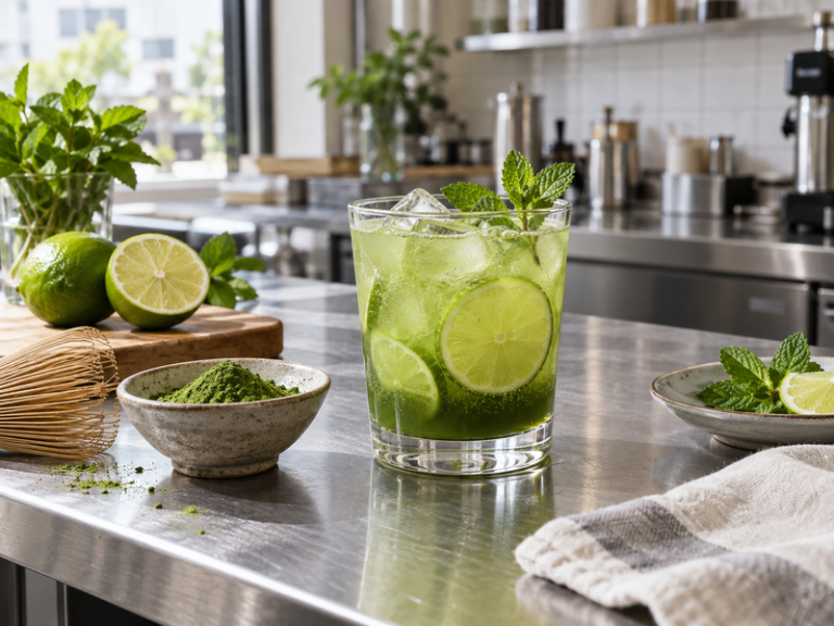 matcha mocktail featured image