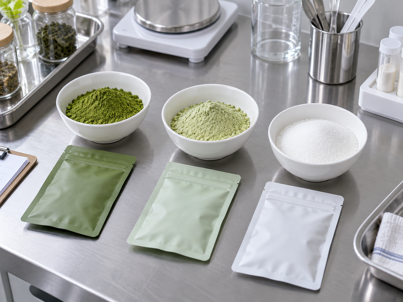 Matcha supplier Singapore product families separated for an inquiry
