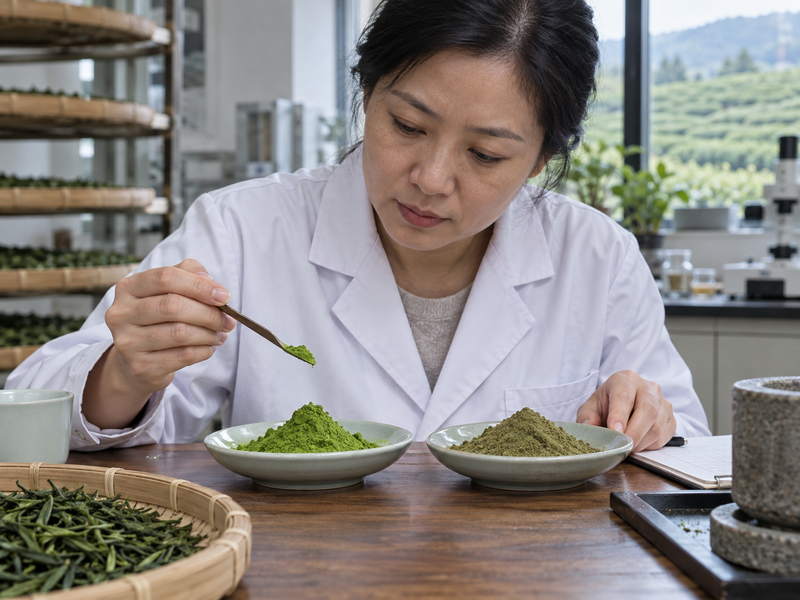 why is matcha green quality check