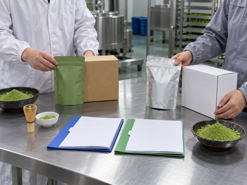 Comparable matcha offers reconciled by specification and packing scope