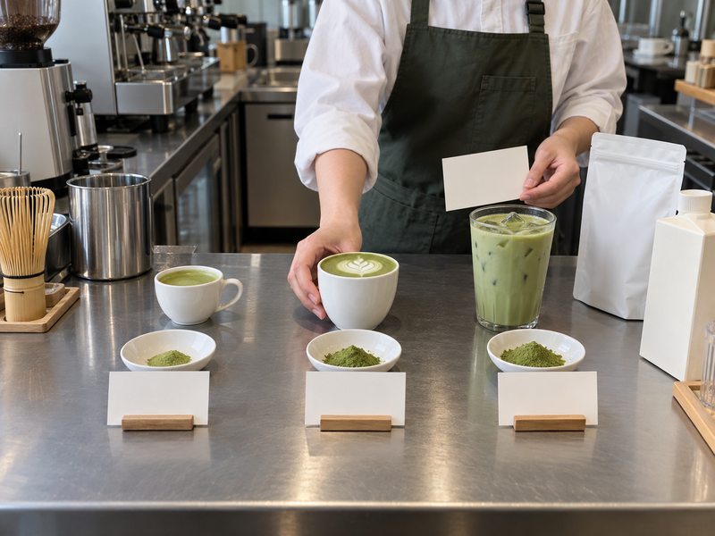Matcha cost per serving starts with a defined cafe drink and measured dose