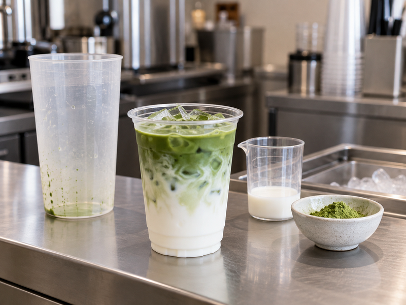 Matcha latte wholesale supplier iced recipe preparation materials