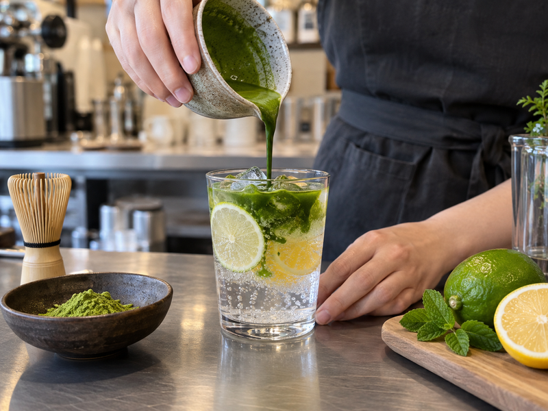 How Do You Build a Matcha Citrus Soda