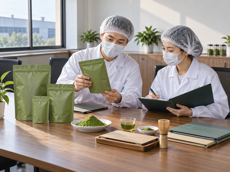 Updated sealed matcha samples and supplier record folders