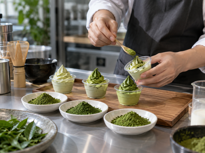Which Matcha Powder Works in a Frozen Dessert