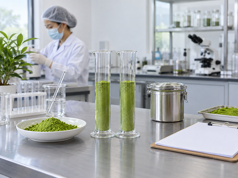 Matched matcha density samples and plain laboratory records