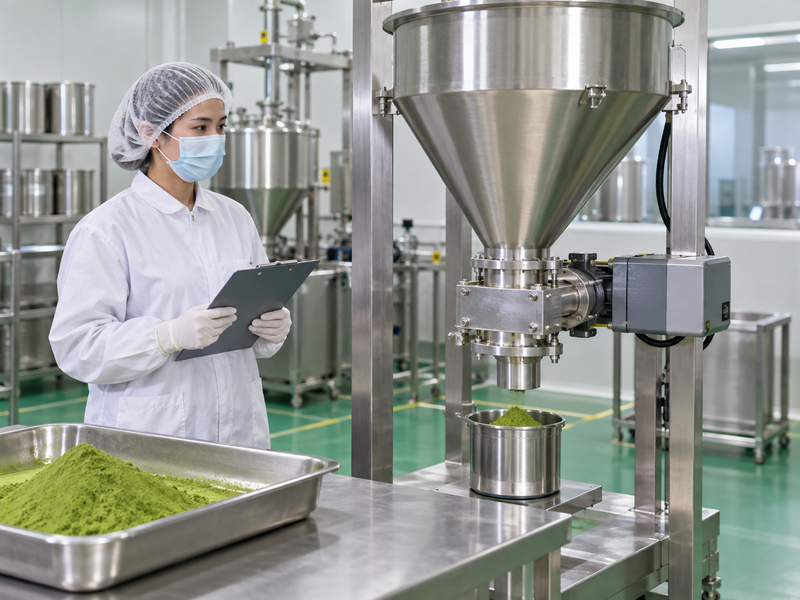 Matcha feeder and clear collection area for an observation
