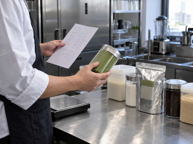 Checking ingredient records for the destination and recipe