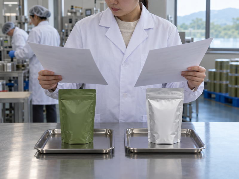 Checking supplier information before approving an ingredient replacement