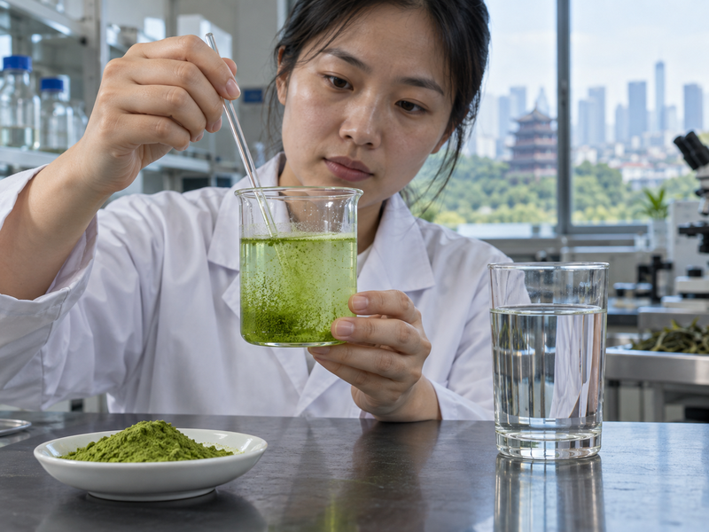 matcha solubility quality check