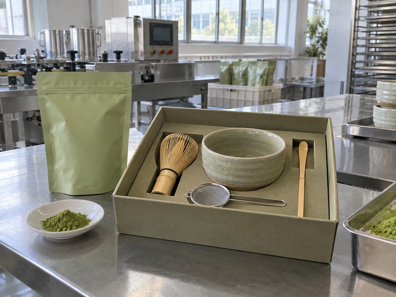Best matcha kit opened for a café buyer's unboxing and cup preparation trial