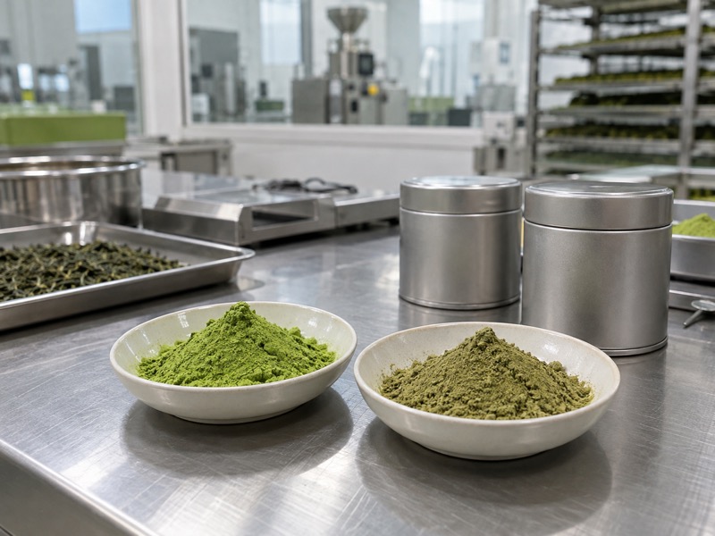 Does matcha expire quality check with sealed tea packs, dated lots and tasting cups
