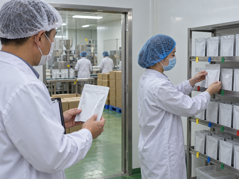 Incoming tea material identification at a matcha factory