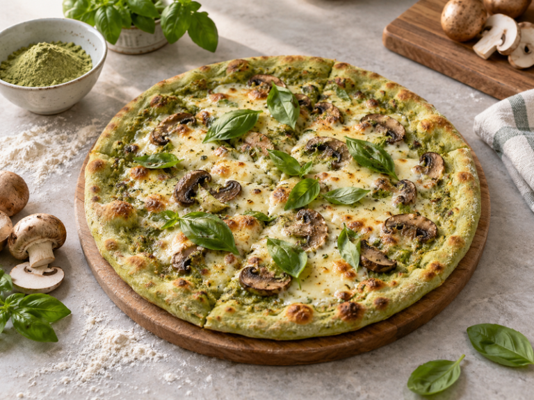 Matcha pizza featured image