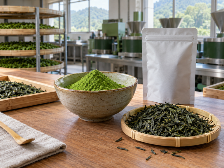 Illustrative matcha scene for what is matcha article
