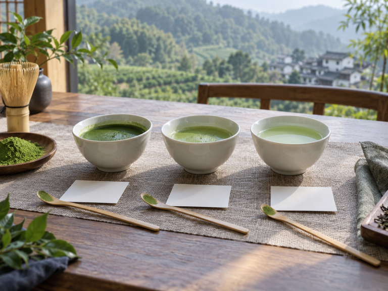 Illustrative matcha scene for what does matcha taste like article