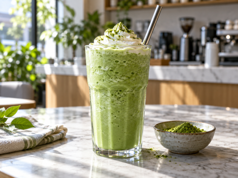 Matcha frappe featured image