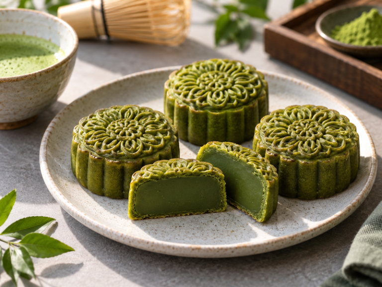 Matcha mooncakes featured image