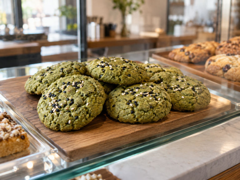 Matcha sesame cookies featured image