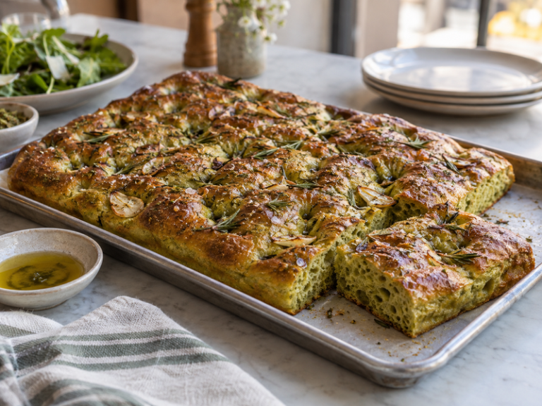 Matcha focaccia featured image