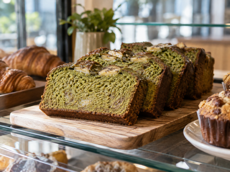 Matcha banana bread featured image