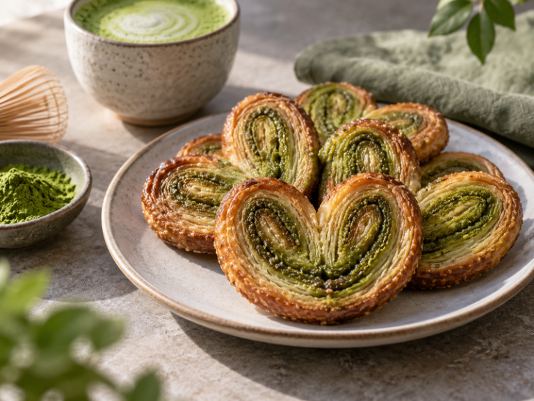 Matcha palmiers featured image
