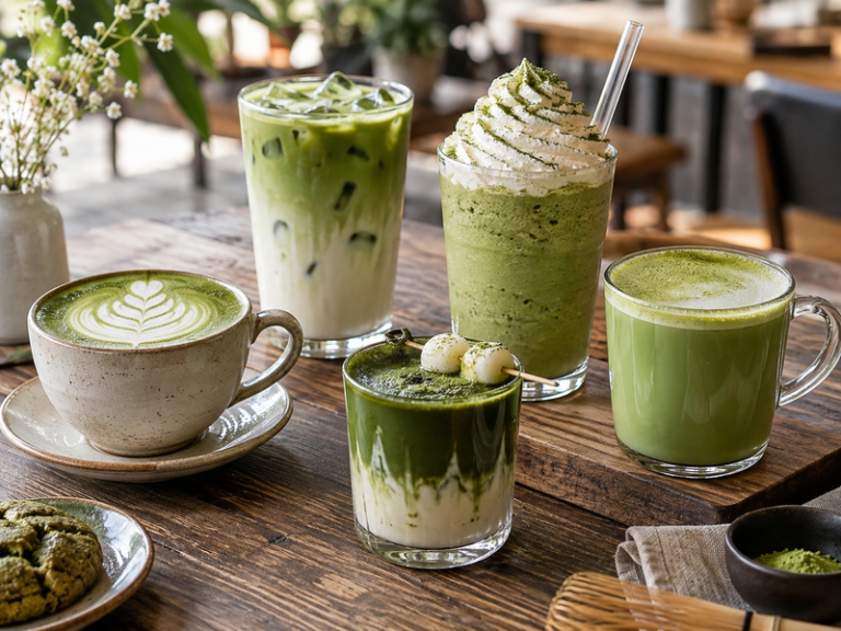 Types of matcha drinks featured image