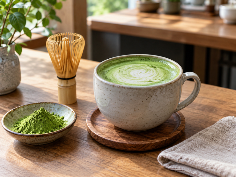 Hot matcha latte featured image