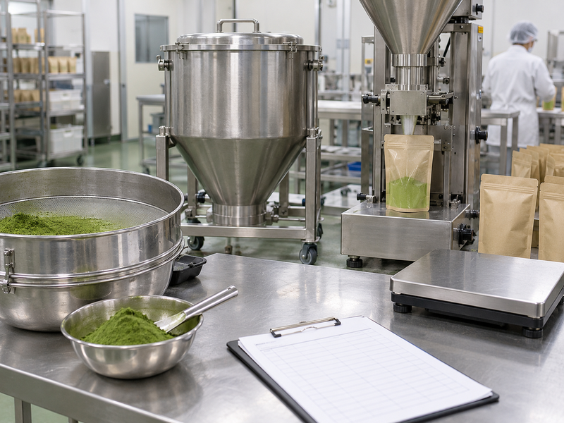 Weekly demand buckets compared with matcha line capacity