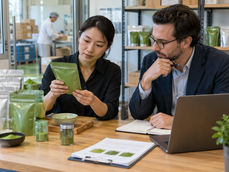 Supplier response log beside matcha lot documents
