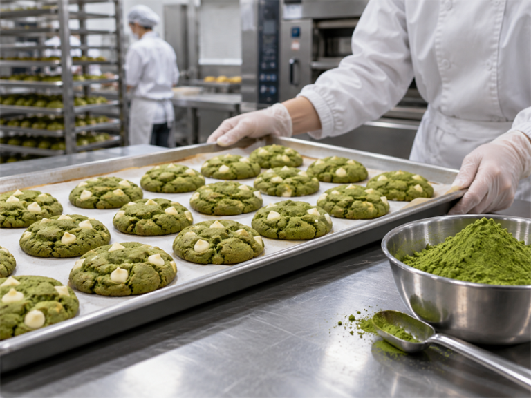 Matcha white chocolate chip cookies featured image