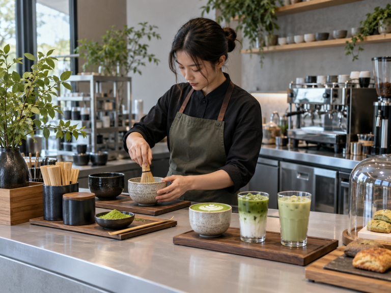 Matcha cafe station layout featured image