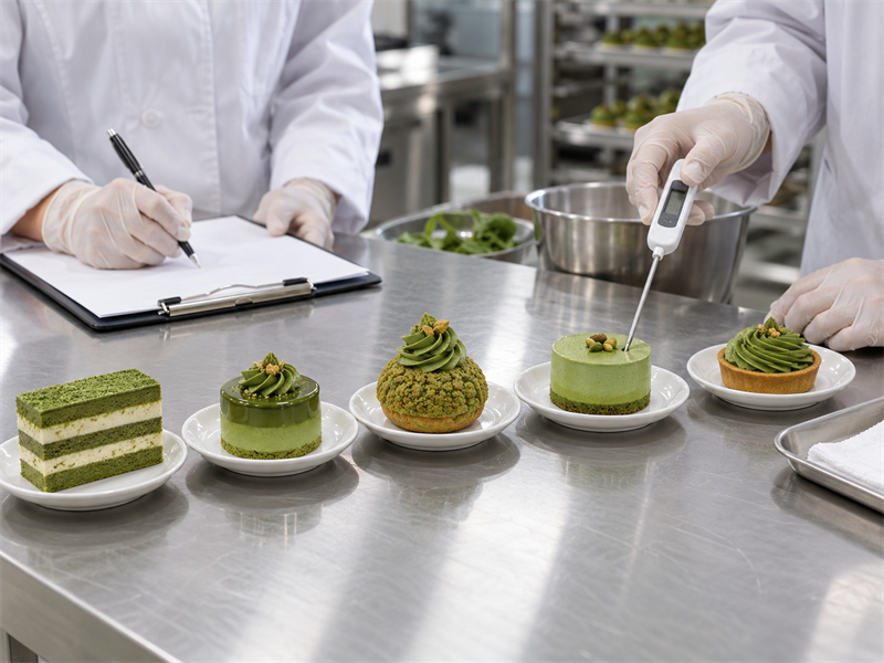 Matcha dessert recipes preparation and quality check 5