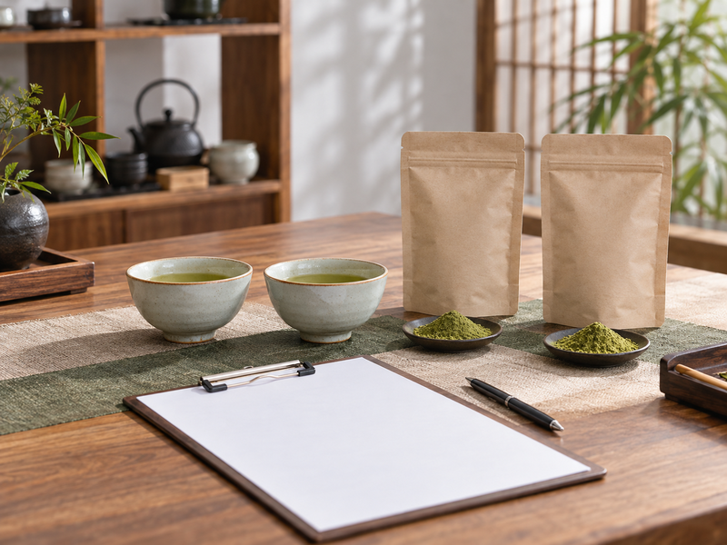 Ceremonial matcha label claims checked against sample and lot records