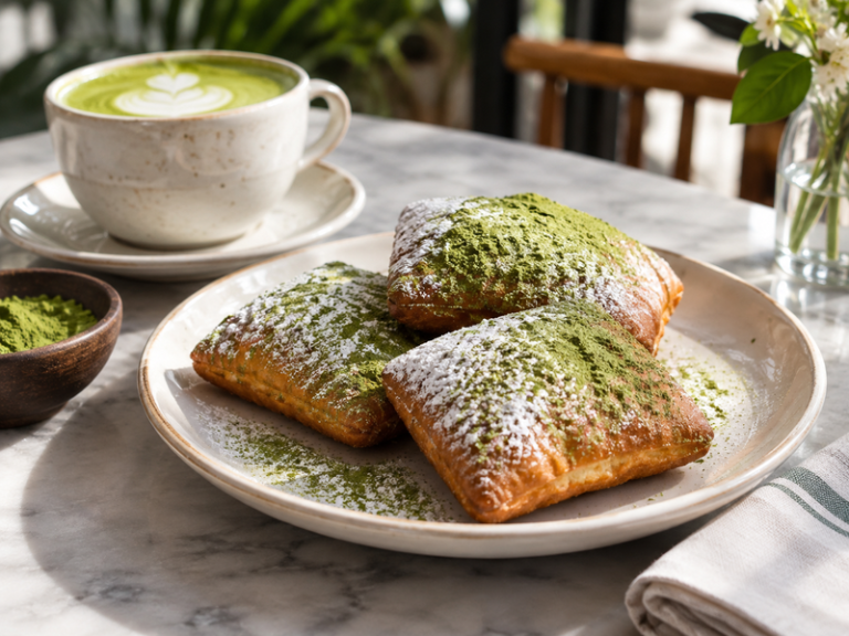 Matcha beignets featured image
