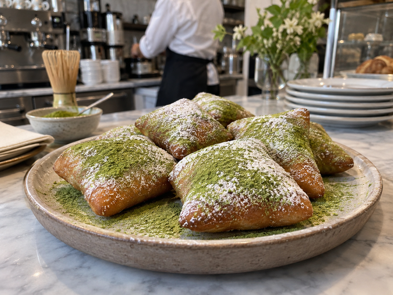 Ingredient and allergen review for matcha beignets