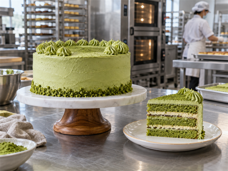 Matcha cake recipe featured image