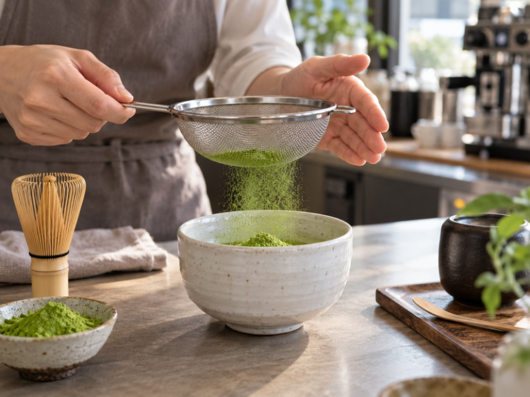 Stainless steel matcha sifter featured image