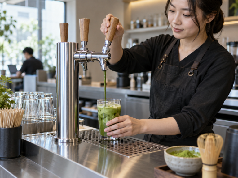 Matcha on tap machine featured image