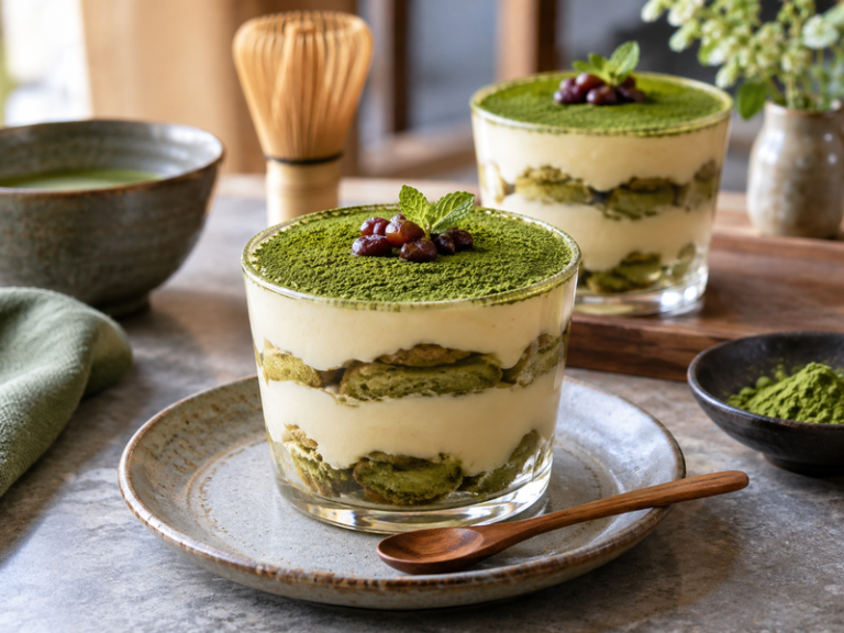 Matcha tiramisu cups featured image