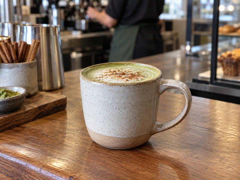 Costed ingredients for a matcha chai drink