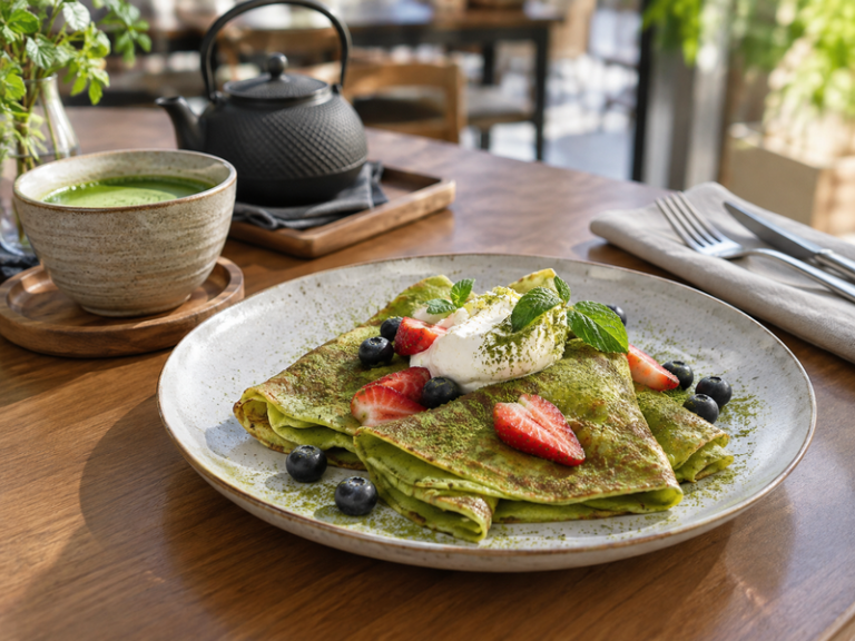 Matcha crepes featured image