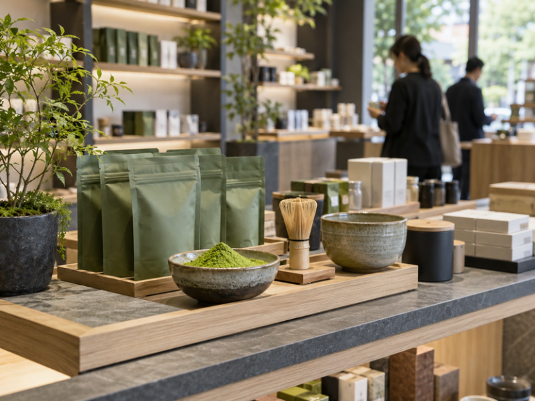 Matcha retail display featured image