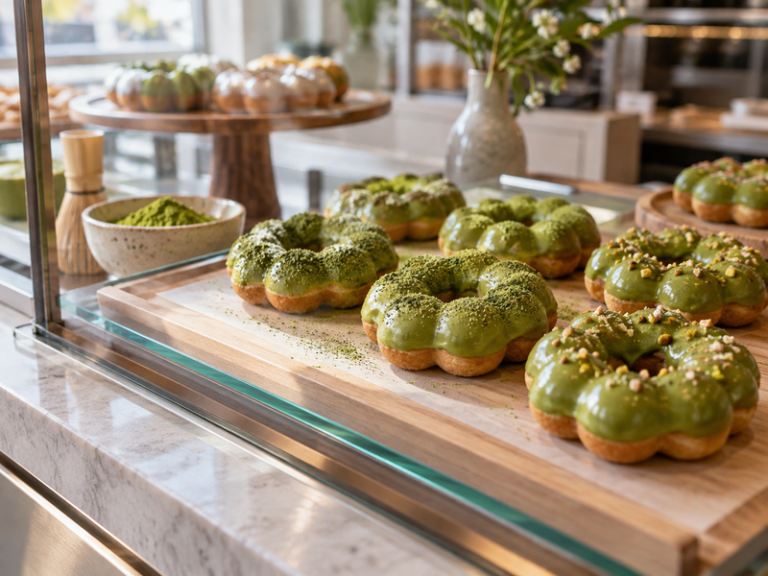 Matcha mochi donuts featured image