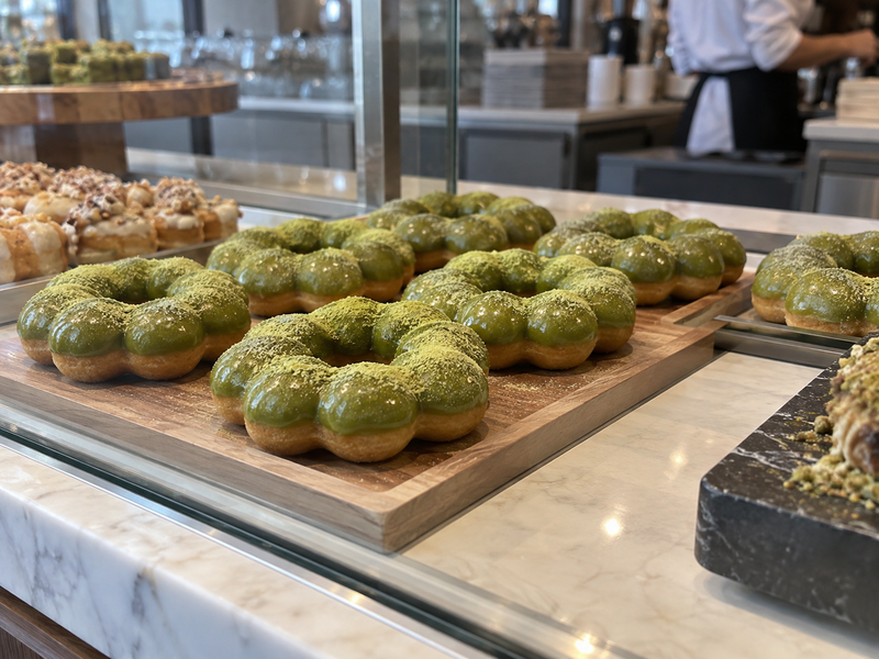 Matcha mochi donut yield and ingredient review