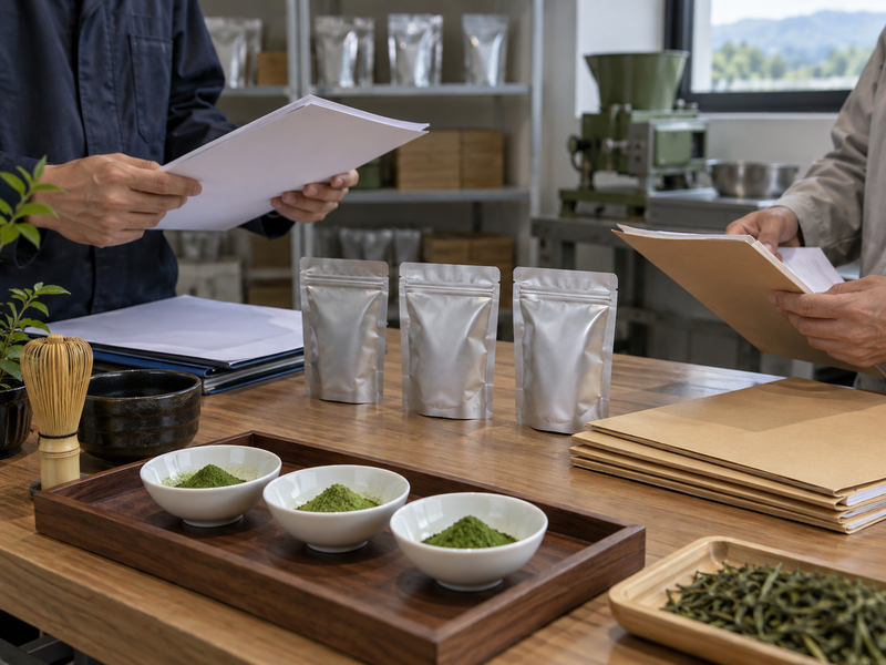 Chinese matcha candidate sample linked to its site and source map