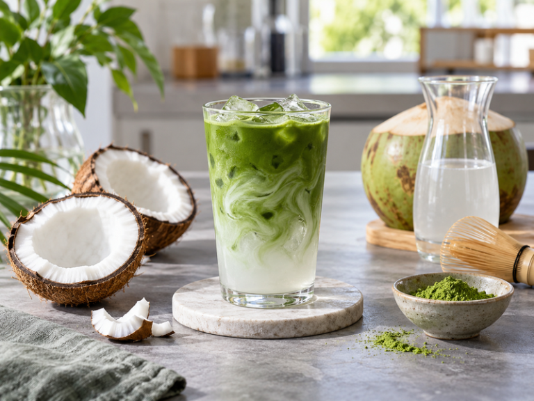 Coconut water matcha featured image