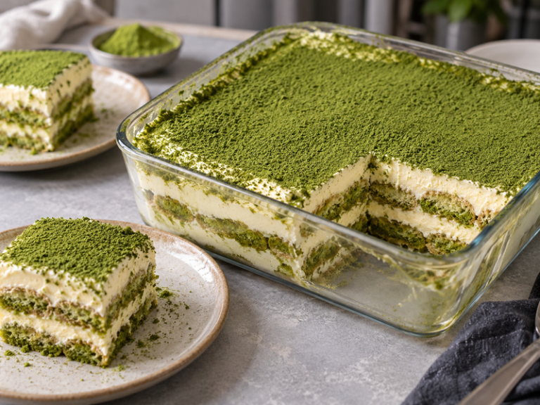 Matcha tiramisu recipe featured image