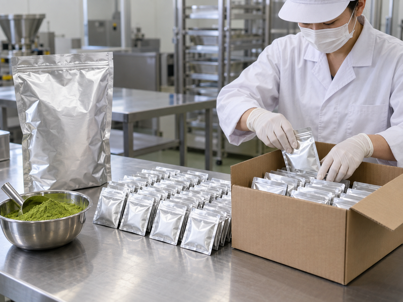 Blind-coded current and non-Japanese matcha samples in latte trial